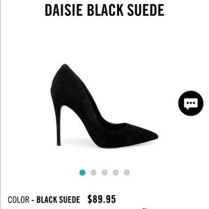 BRAND NEW  Steve Madden Daisie Black Suede Pump